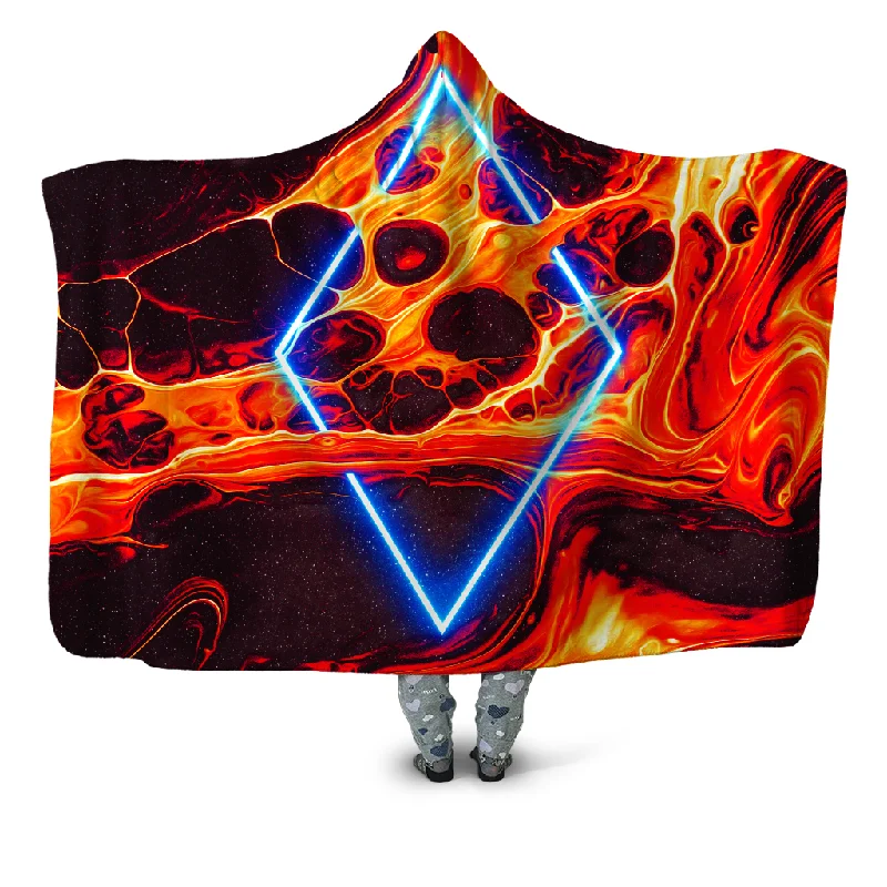 Portal Home Orange Hooded Blanket