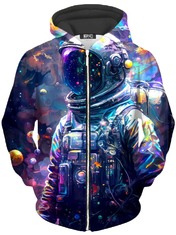 Psy Astronaut Unisex Zip-Up Hoodie
