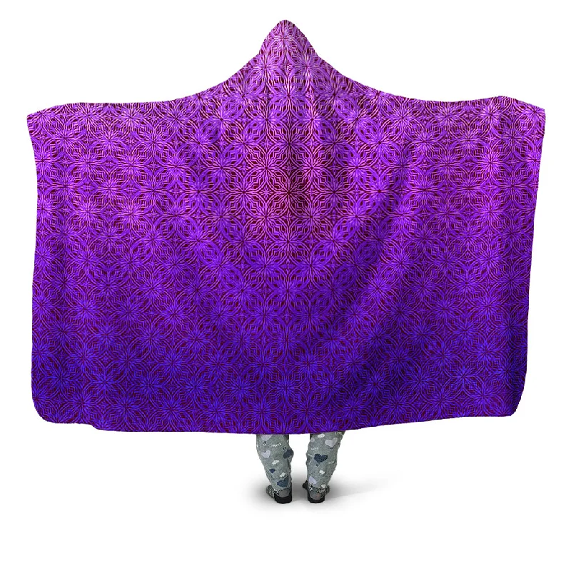 Psy Mosik Magenta Hooded Blanket