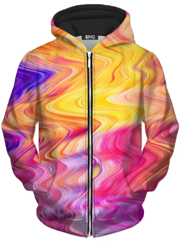 Psychedelic Aftershock Unisex Zip-Up Hoodie
