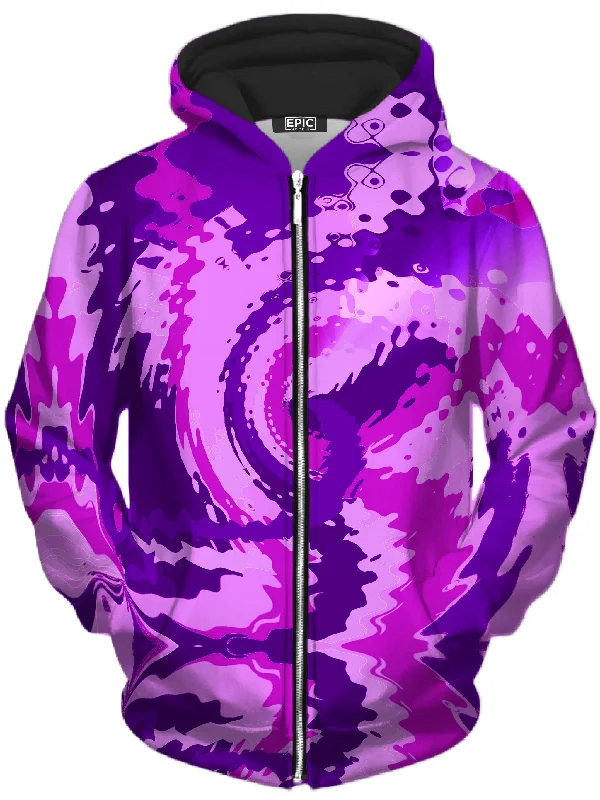 Purple Haze Unisex Zip-Up Hoodie