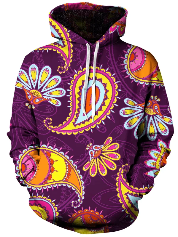 Purple Paisley Unisex Hoodie