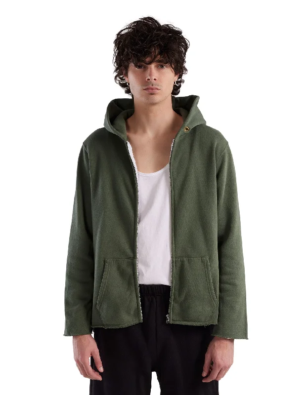 Heavyweight Raw Zip Hoodie