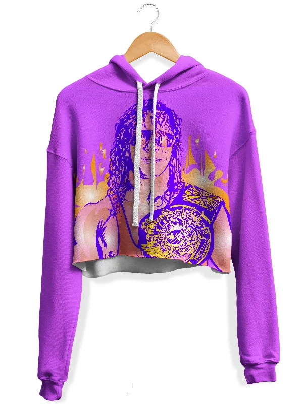 Razor Fleece Crop Hoodie