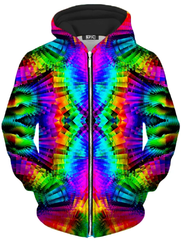 Reality Breakdown Unisex Zip-Up Hoodie