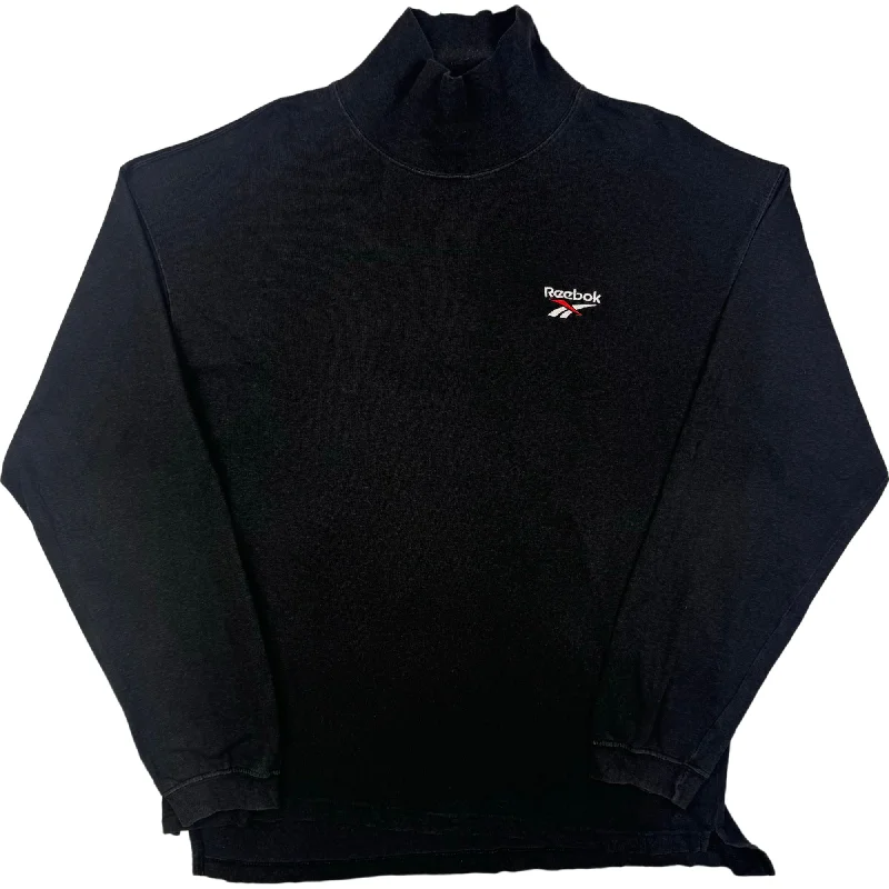 Reebok 90's Embroidered Long Sleeve Sweatshirt Black