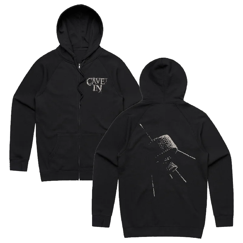 Satellite Zip Up Hoodie (Black)