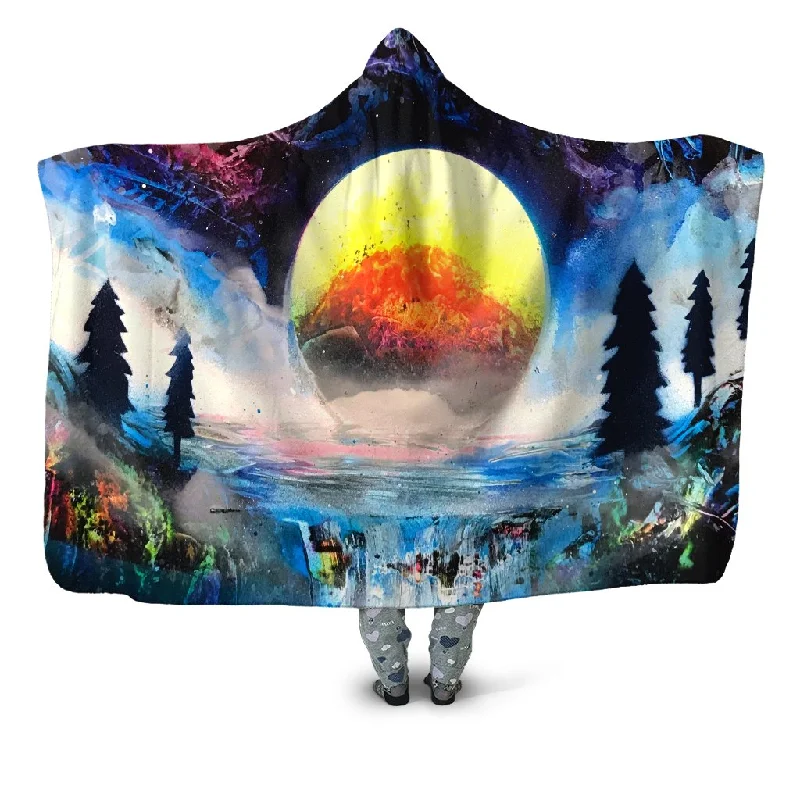 Shock a Planet Hooded Blanket