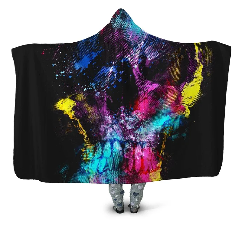 Skull 49 Hooded Blanket