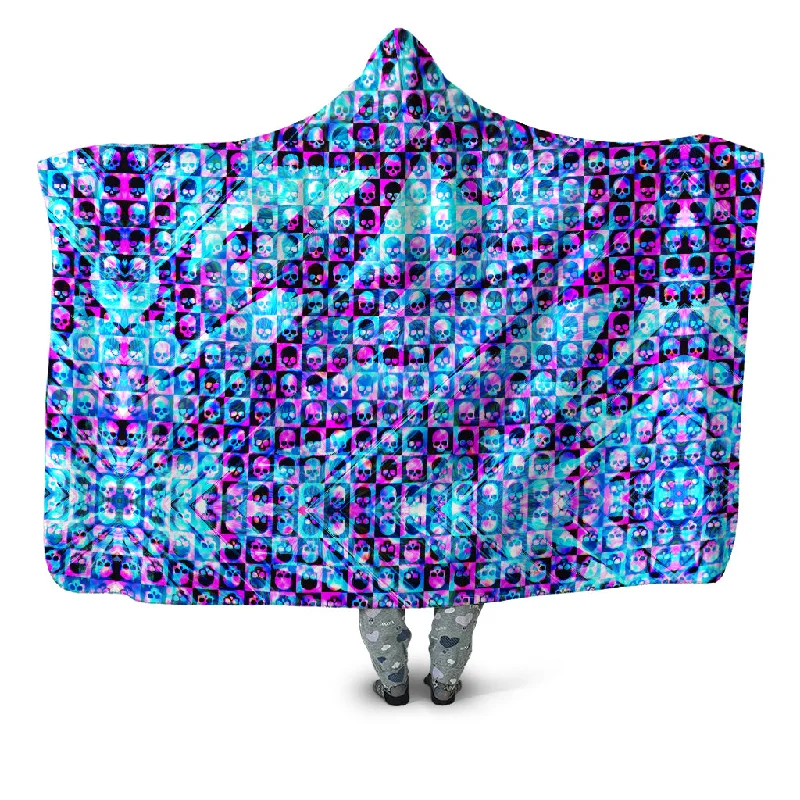 Skull Fam Blue Hooded Blanket