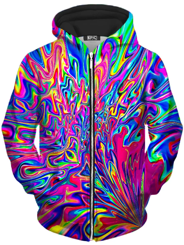 Sonic Blooming Unisex Zip-Up Hoodie