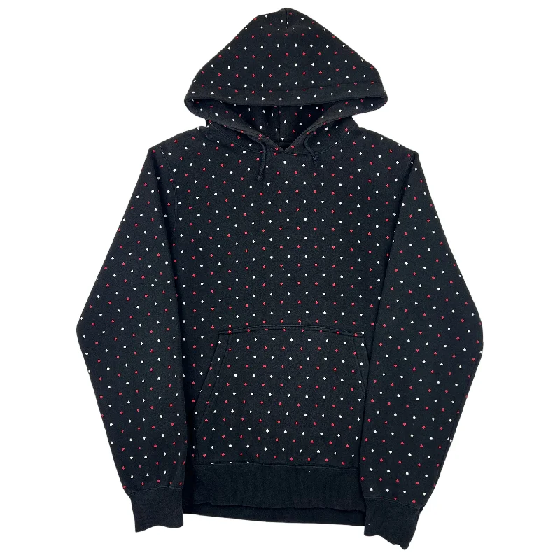 Stussy Card Suit Hooded Sweatshirt Black