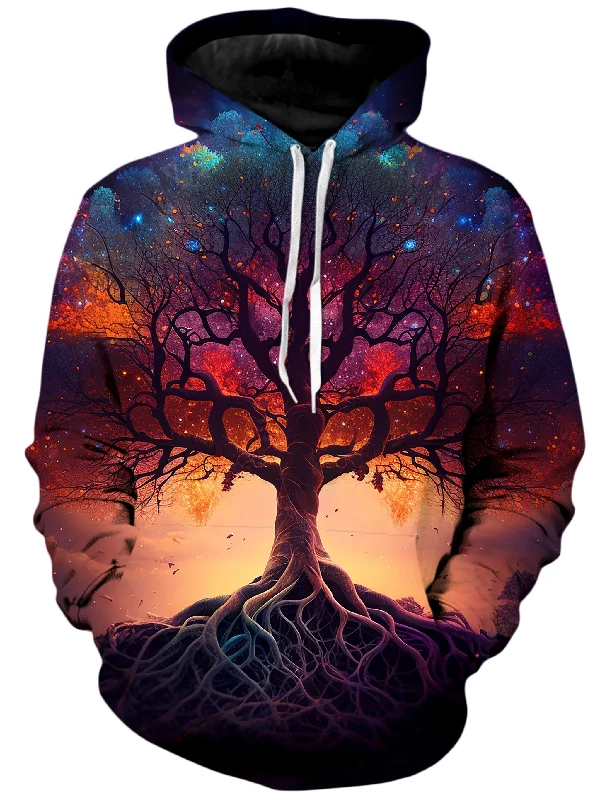 Sunset Fractal Tree Unisex Hoodie