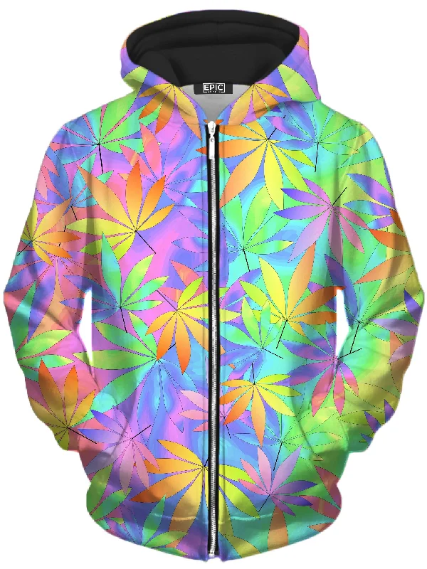 Take a Little Trip with Weed Unisex Zip-Up Hoodie