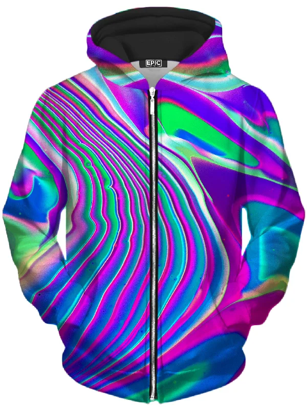 Tangerine Dream Unisex Zip-Up Hoodie