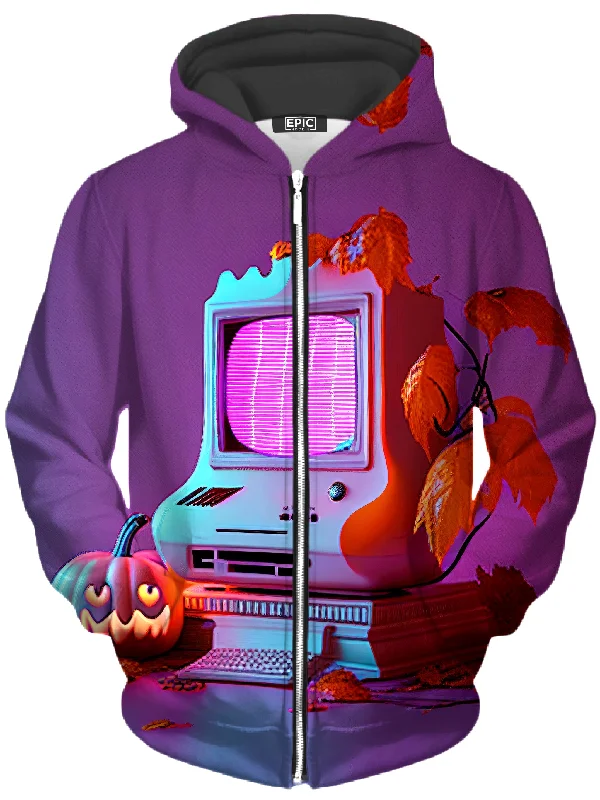 Teleported Unisex Zip-Up Hoodie