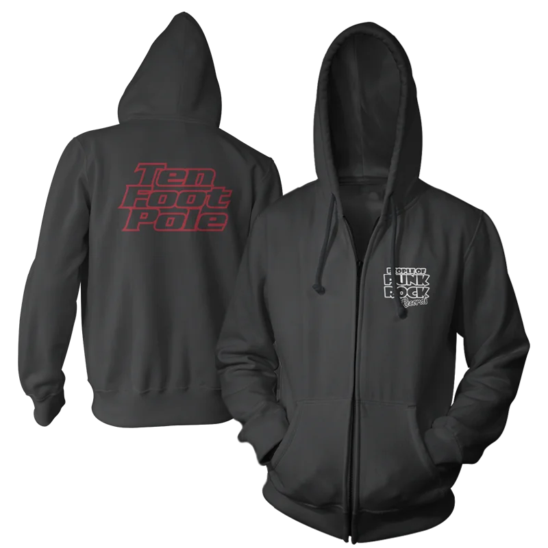 TEN FOOT POLE "Stranger" (Black) (Zip Hoodie)
