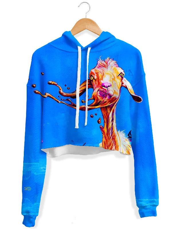 The GOAT Fleece Crop Hoodie