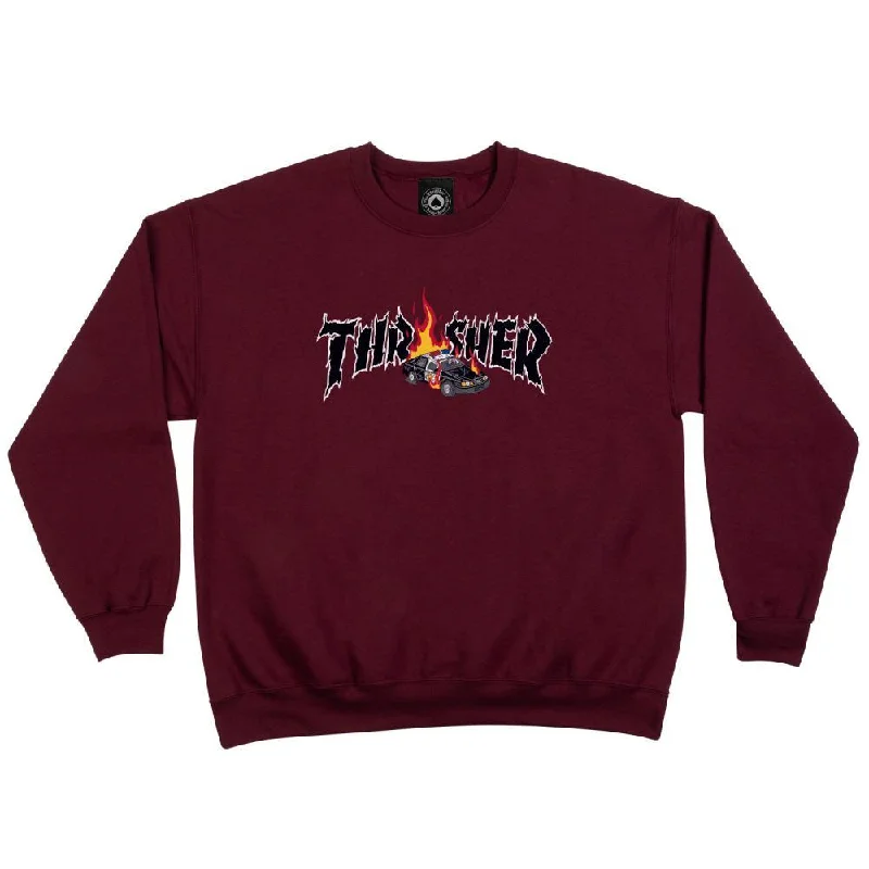 Thrasher Cop Car Crew - Maroon