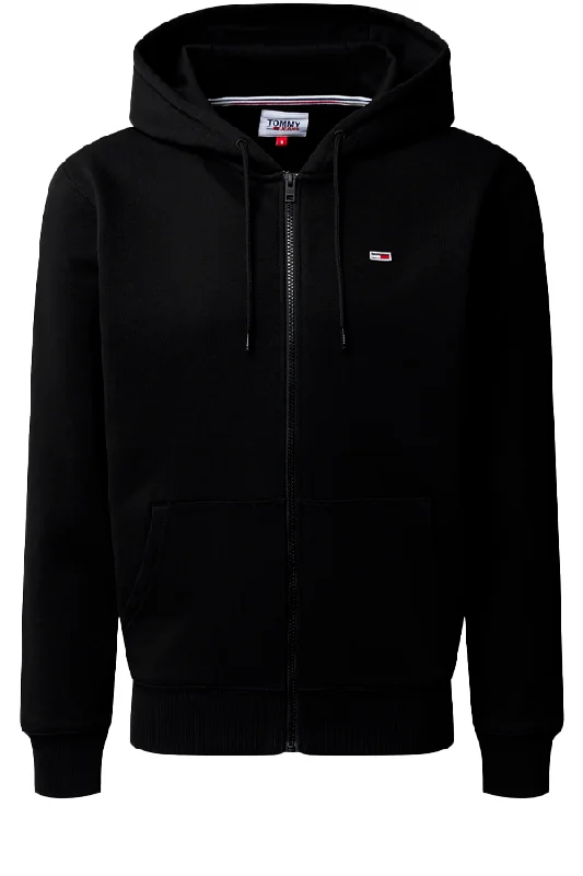 Tommy Hilfiger Zip Logo Hoodie Black