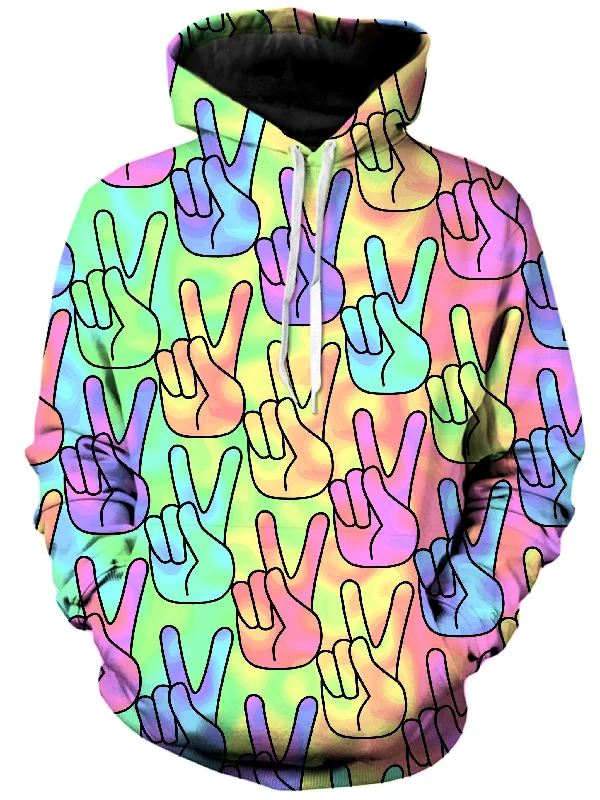 Trippy Peace Signs Unisex Hoodie