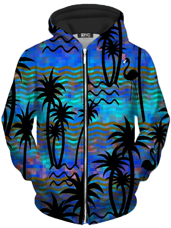 Tropical Dreams Unisex Zip-Up Hoodie