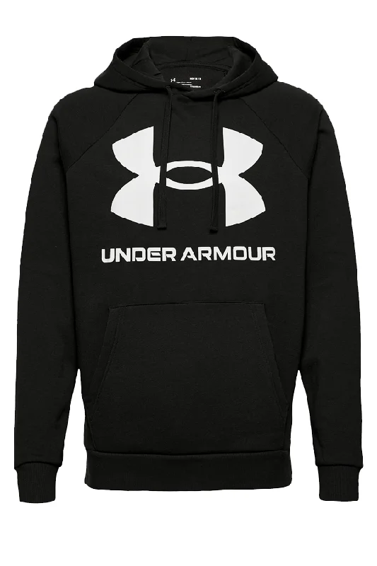 Under Armour Rival Big Logo Hoodie Black