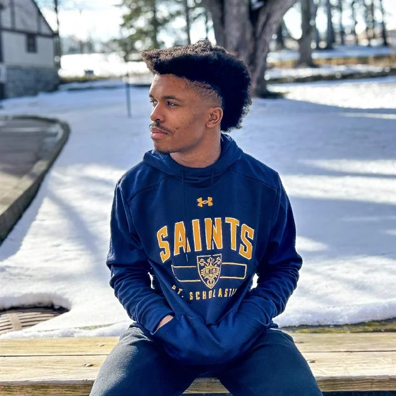 Under Armour S23 Mens Armour Fleece Hood - Midnight Navy