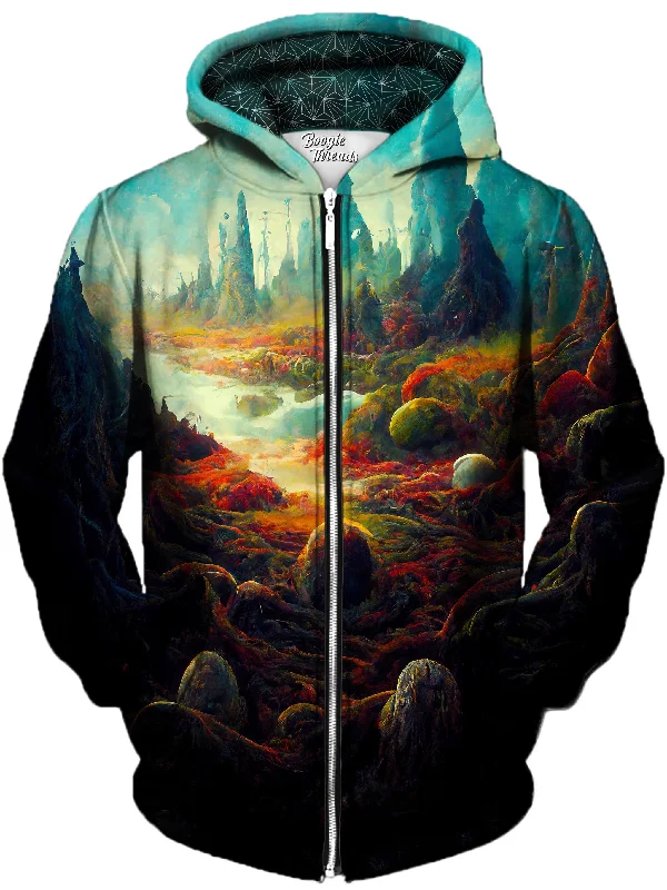 Wandering Jewel Unisex Zip-Up Hoodie