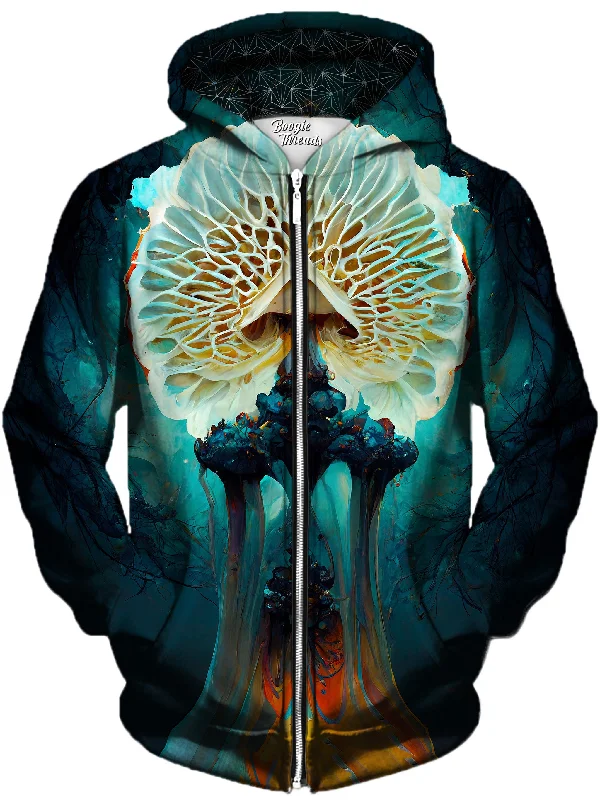 Warped Breath Unisex Zip-Up Hoodie
