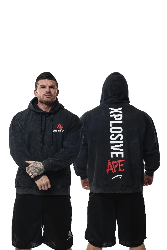 XAPE Graffiti Acid Wash Hoodie