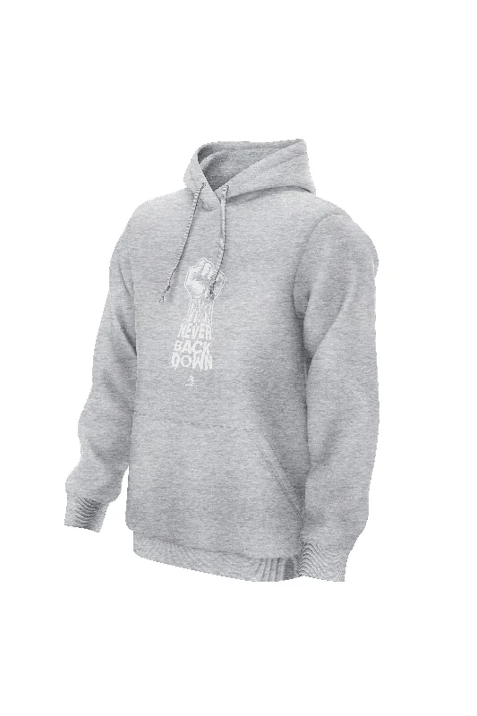 XAPE Never Back Down Hoodie - Grey