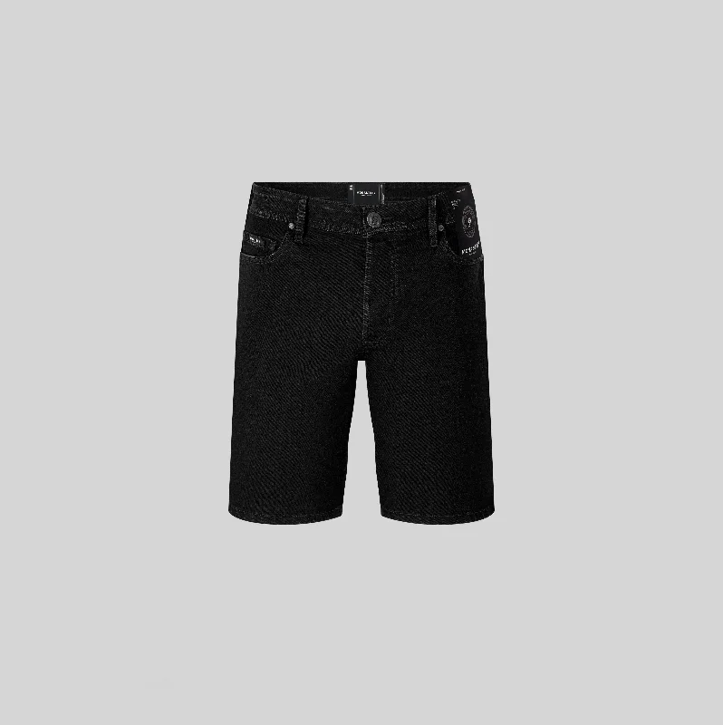 BIBLOS BLACK DENIM SHORT