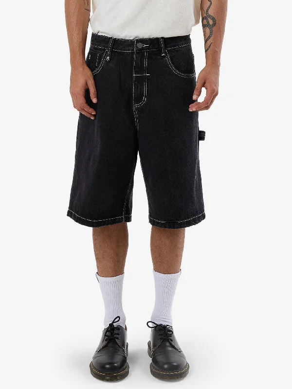 Big Slacker Denim Short - Aged Black