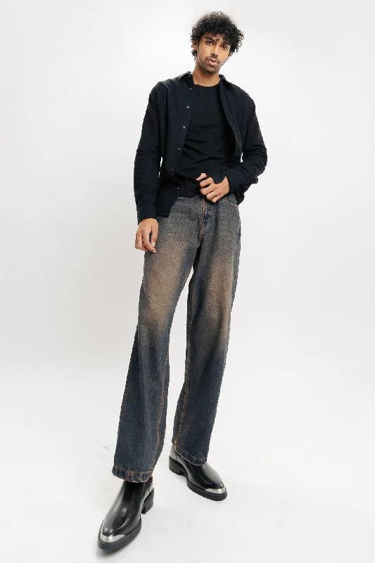 Tinted Men's Wide Jeans