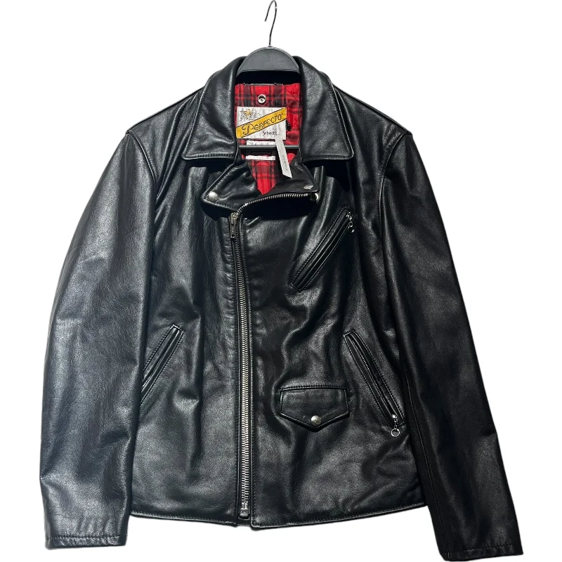 Supreme/Schott/Leather Jkt/M/Leather/BLK/