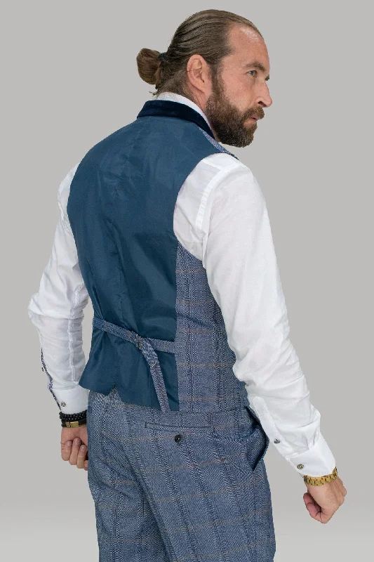 Connall Blue Waistcoat