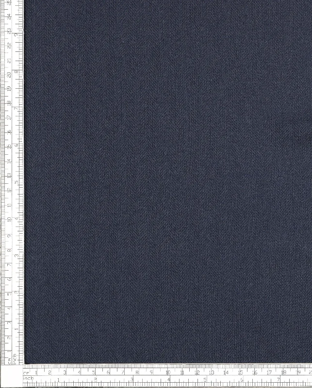 Cashmere Fishbone Dark Blue