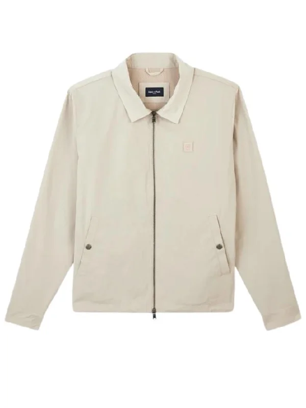 LIGHTWEIGHT BEIGE ZIP JACKET