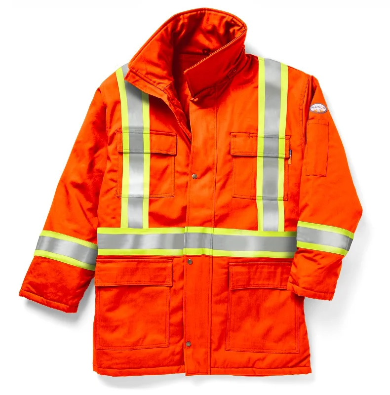 Rasco Fr Orange Hi Vis Insulated Parka FR8206OH