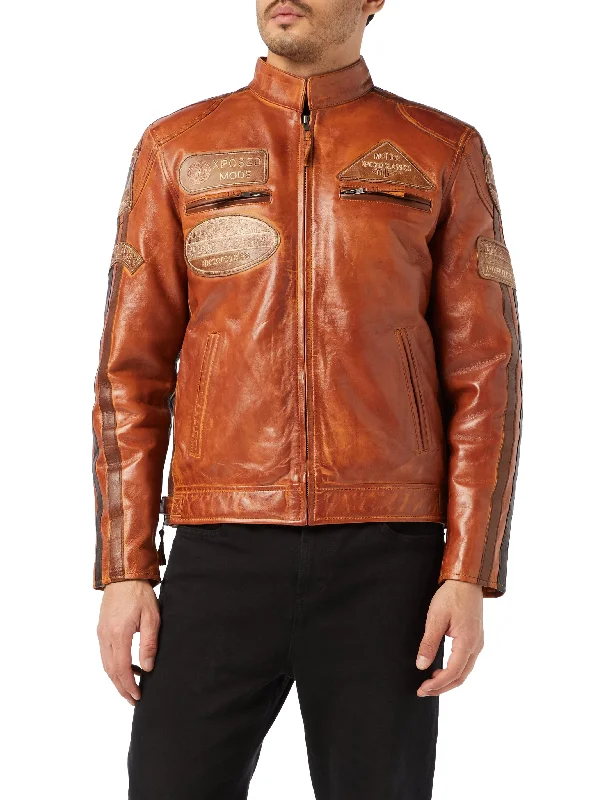 XPOSED TIMBER BIKER JACKET