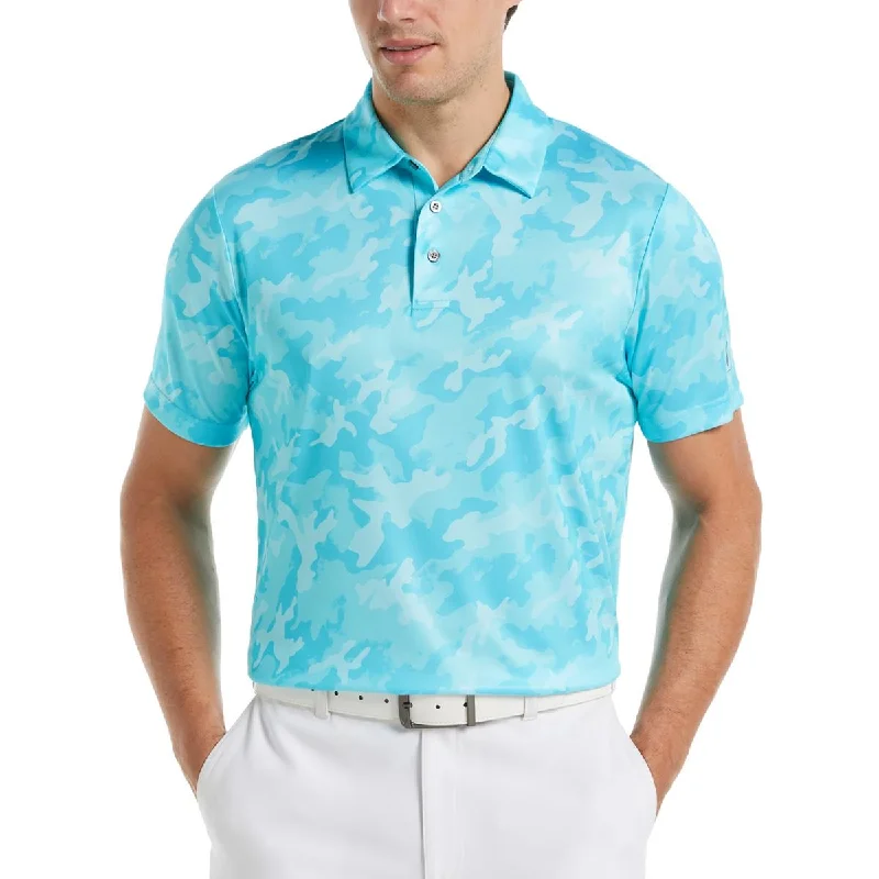 PGA Tour Mens Collar Camouflage Polo