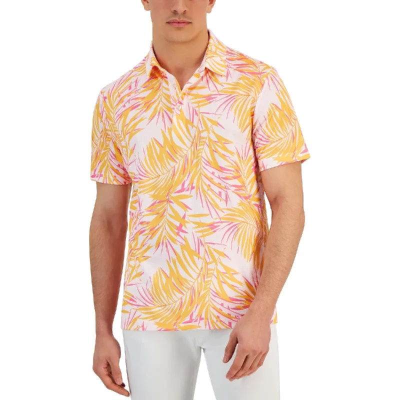 Club Room Mens Canopy Printed  Polo