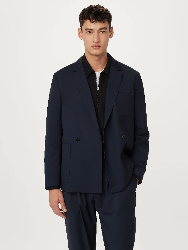 The Double Breasted Jacket  in Deep Blue
