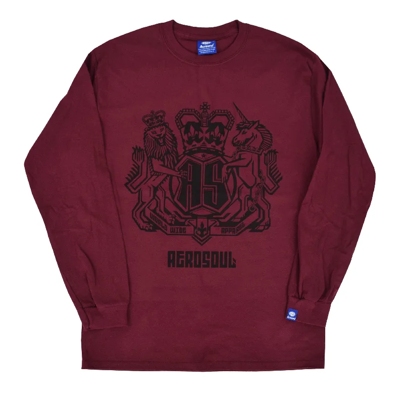 A.S. Loyal Male Vs Tadaomi Shibuya Long Sleeve Teeshirt (Maroon)