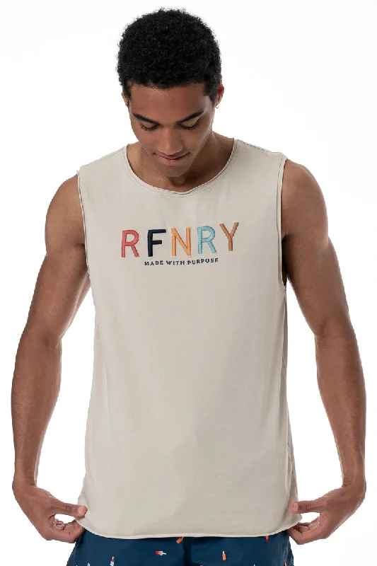 Branded Tank Top _ 151878 _ Cement