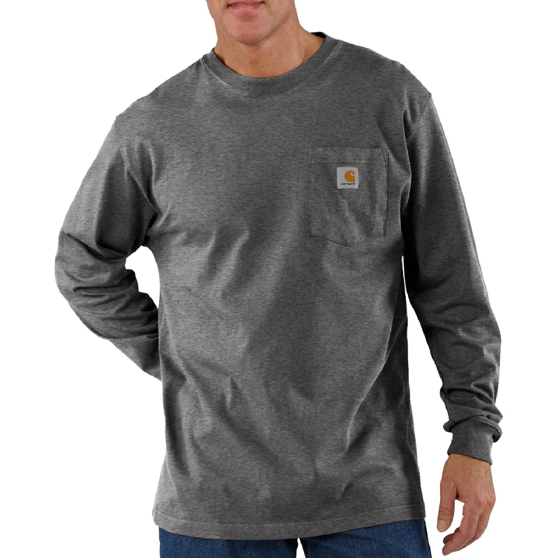 Carhartt Men's Long Sleeve Pocket T-Shirt_Carbon Heather