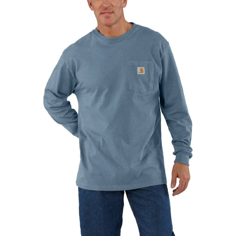 Carhartt Men's Long Sleeve Pocket T-Shirt_Thundercloud Heather