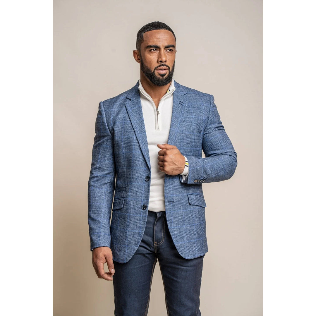 Phantom - Men's Blue Check Blazer