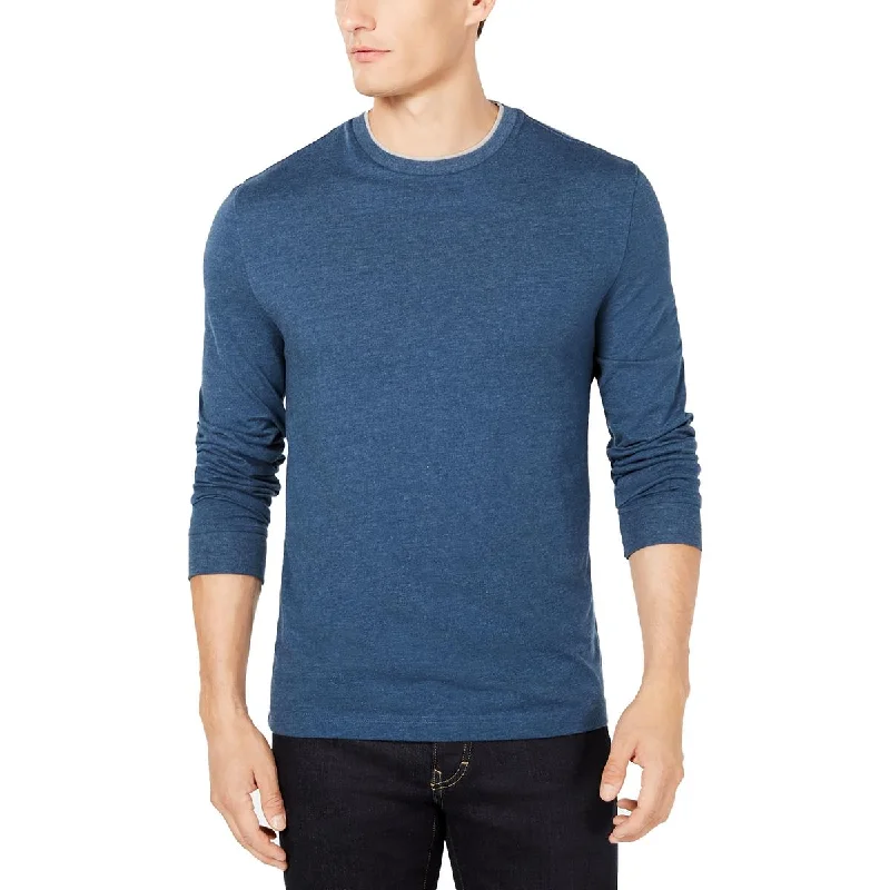 Club Room Mens Layered Look Crewneck T-Shirt